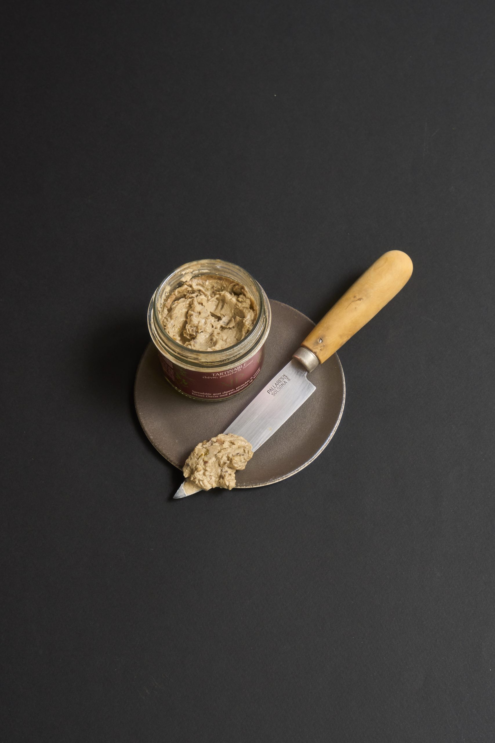 Tartinade chèvre, sumac et pistache