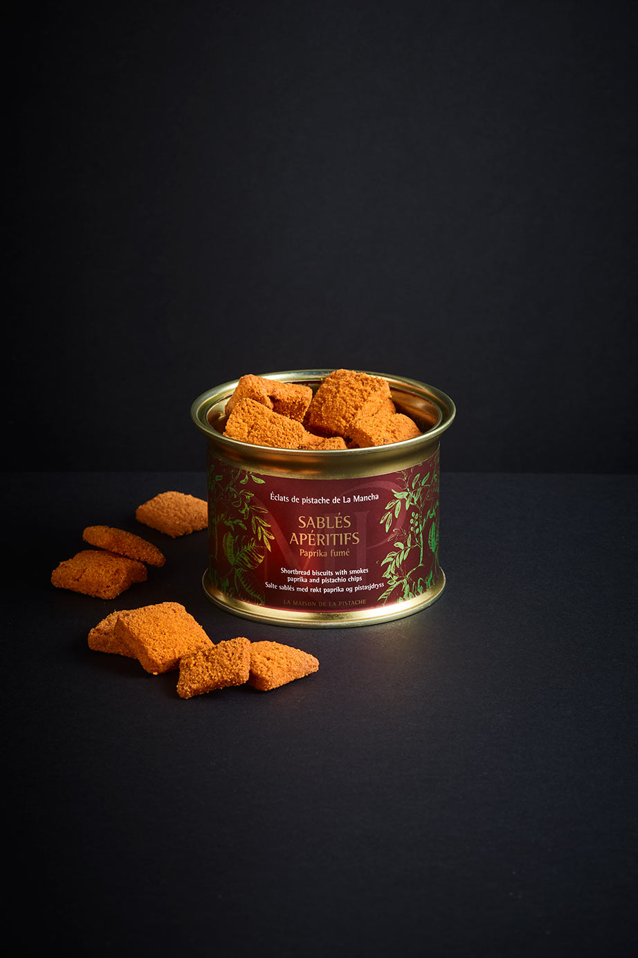 sablés au paprika et éclats de pistache
